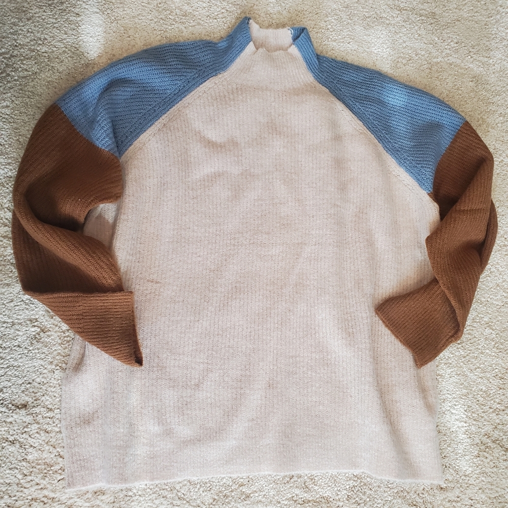 New Cozy Mockneck Sweater Lush Medium